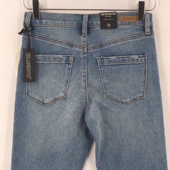 NWT Blank NYC The Rivington High Rise Tapered Jeans light Wash 25 - Picture 6 of 10